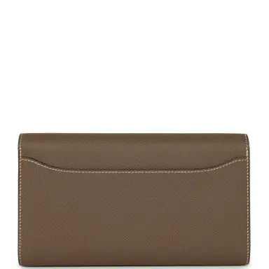 HERMÈS Hermes Constance Wallet To Go Etain Epsom Gold Hardware | Thumbnail 3 HERMÈS Hermes Constance Wallet To Go Etain Epsom Gold Hardware | Thumbnail 3