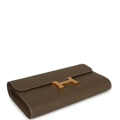 HERMÈS Hermes Constance Wallet To Go Etain Epsom Gold Hardware | Thumbnail 6 HERMÈS Hermes Constance Wallet To Go Etain Epsom Gold Hardware | Thumbnail 6