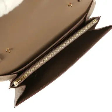 HERMÈS Hermes Constance Wallet To Go Etain Epsom Gold Hardware | Thumbnail 8 HERMÈS Hermes Constance Wallet To Go Etain Epsom Gold Hardware | Thumbnail 8