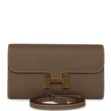 HERMÈS Hermes Constance Wallet To Go Etain Epsom Gold Hardware | Thumbnail 1 HERMÈS Hermes Constance Wallet To Go Etain Epsom Gold Hardware | Thumbnail 1