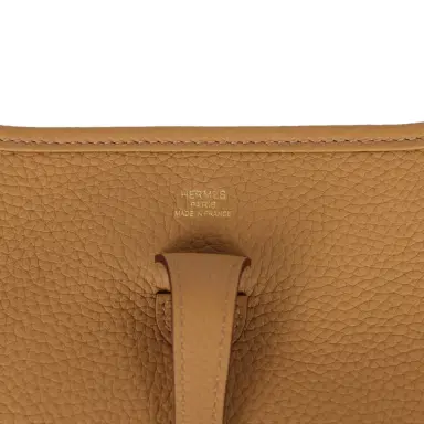 HERMÈS Hermes Evelyne III PM Biscuit Clemence Gold Hardware | Thumbnail 7 HERMÈS Hermes Evelyne III PM Biscuit Clemence Gold Hardware | Thumbnail 7