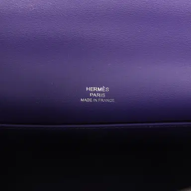 HERMÈS Hermes Kelly Pochette Purple Swift Palladium Hardware | Thumbnail 7 HERMÈS Hermes Kelly Pochette Purple Swift Palladium Hardware | Thumbnail 7