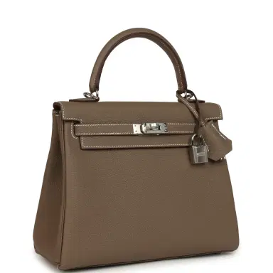 HERMÈS Hermes Kelly Retourne 25 Etoupe Togo Palladium Hardware | Thumbnail 2 HERMÈS Hermes Kelly Retourne 25 Etoupe Togo Palladium Hardware | Thumbnail 2