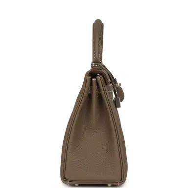 HERMÈS Hermes Kelly Retourne 25 Etoupe Togo Palladium Hardware | Thumbnail 3 HERMÈS Hermes Kelly Retourne 25 Etoupe Togo Palladium Hardware | Thumbnail 3