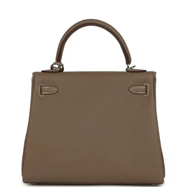 HERMÈS Hermes Kelly Retourne 25 Etoupe Togo Palladium Hardware | Thumbnail 4 HERMÈS Hermes Kelly Retourne 25 Etoupe Togo Palladium Hardware | Thumbnail 4