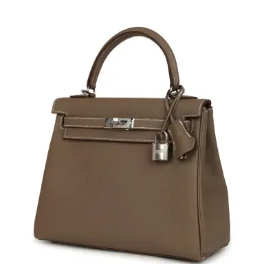 HERMÈS Hermes Kelly Retourne 25 Etoupe Togo Palladium Hardware | Thumbnail 5 HERMÈS Hermes Kelly Retourne 25 Etoupe Togo Palladium Hardware | Thumbnail 5