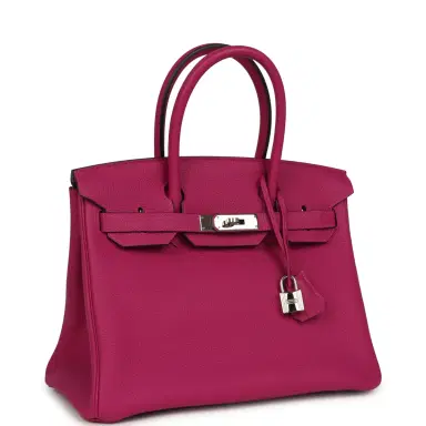 HERMÈS Pre-owned Hermes Birkin 30 Rose Poupre Togo Palladium Hardware | Thumbnail 2 HERMÈS Pre-owned Hermes Birkin 30 Rose Poupre Togo Palladium Hardware | Thumbnail 2