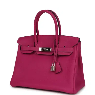 HERMÈS Pre-owned Hermes Birkin 30 Rose Poupre Togo Palladium Hardware | Thumbnail 5 HERMÈS Pre-owned Hermes Birkin 30 Rose Poupre Togo Palladium Hardware | Thumbnail 5