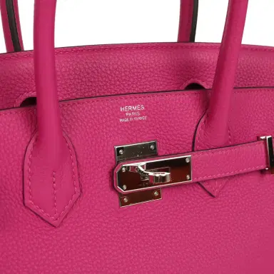 HERMÈS Pre-owned Hermes Birkin 30 Rose Poupre Togo Palladium Hardware | Thumbnail 7 HERMÈS Pre-owned Hermes Birkin 30 Rose Poupre Togo Palladium Hardware | Thumbnail 7