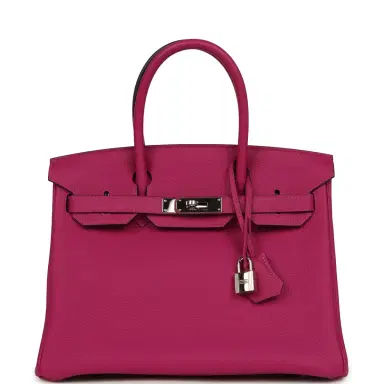 HERMÈS Pre-owned Hermes Birkin 30 Rose Poupre Togo Palladium Hardware | Thumbnail 1 HERMÈS Pre-owned Hermes Birkin 30 Rose Poupre Togo Palladium Hardware | Thumbnail 1