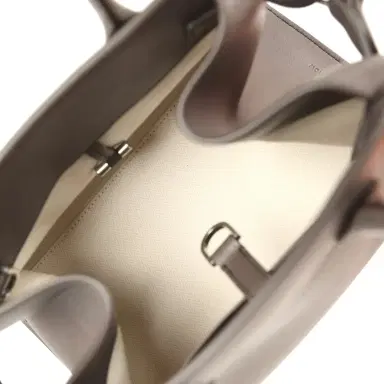 The Row The Row Soft Margaux 10 Bag Mid Grey Saddle Leather Silver Hardware | Thumbnail 9 The Row The Row Soft Margaux 10 Bag Mid Grey Saddle Leather Silver Hardware | Thumbnail 9