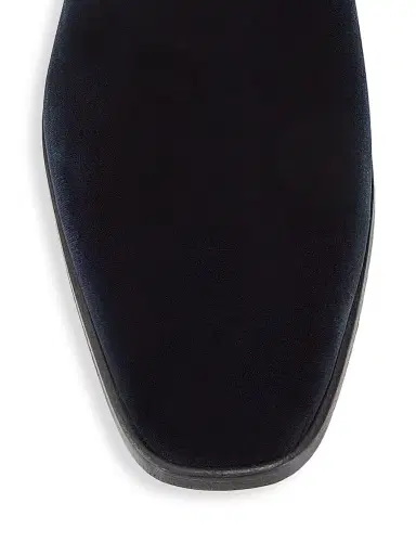 Saks Fifth Avenue Men's COLLECTION Velvet Loafers - Navy | Thumbnail 4 Saks Fifth Avenue Men's COLLECTION Velvet Loafers - Navy | Thumbnail 4