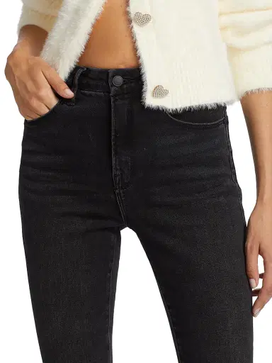 Good American Women's Good Classic High-Rise Stretch Boot-Cut Jeans - Black | Thumbnail 6 Good American Women's Good Classic High-Rise Stretch Boot-Cut Jeans - Black | Thumbnail 6