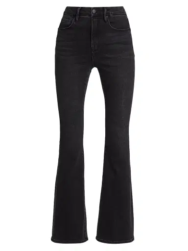 Good American Women's Good Classic High-Rise Stretch Boot-Cut Jeans - Black | Thumbnail 1 Good American Women's Good Classic High-Rise Stretch Boot-Cut Jeans - Black | Thumbnail 1