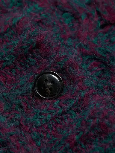 Re/done Women's '80s Chunky Crewneck Cardigan - Marled Plum | Thumbnail 7 Re/done Women's '80s Chunky Crewneck Cardigan - Marled Plum | Thumbnail 7