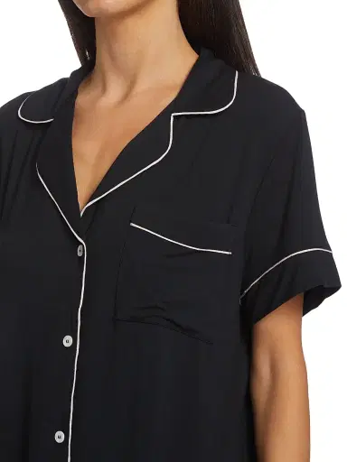 Eberjey Women's Gisele Relaxed 2-Piece Pajama Set - Black Sorbet Pink - Size XL | Thumbnail 6 Eberjey Women's Gisele Relaxed 2-Piece Pajama Set - Black Sorbet Pink - Size XL | Thumbnail 6