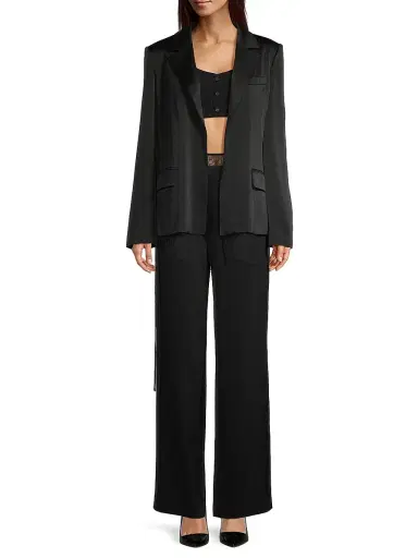 Jason Wu Women's Lace & Crepe-Back Satin Wide-Leg Pants | Thumbnail 2 Jason Wu Women's Lace & Crepe-Back Satin Wide-Leg Pants | Thumbnail 2
