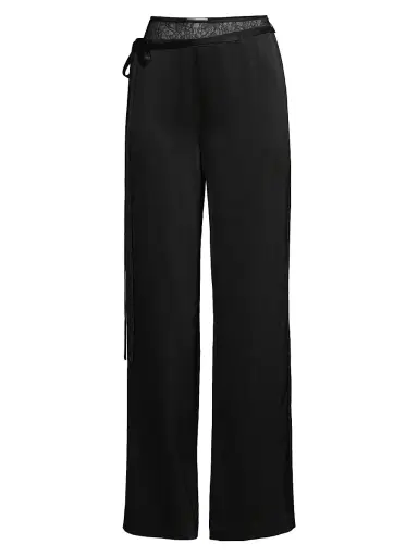 Jason Wu Women's Lace & Crepe-Back Satin Wide-Leg Pants | Thumbnail 1 Jason Wu Women's Lace & Crepe-Back Satin Wide-Leg Pants | Thumbnail 1