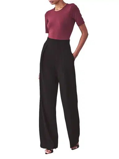 Artemis Diciero Women's Giselle Crewneck T-Shirt - Burgundy | Thumbnail 2 Artemis Diciero Women's Giselle Crewneck T-Shirt - Burgundy | Thumbnail 2