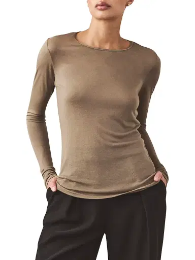 Artemis Diciero Women's Dasha Long-Sleeve Top - Olive - Size Small | Thumbnail 4 Artemis Diciero Women's Dasha Long-Sleeve Top - Olive - Size Small | Thumbnail 4