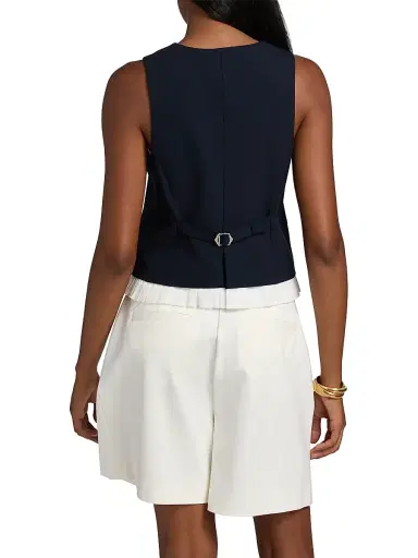 Simkhai Women's Laiken Pleated-Trim Vest | Thumbnail 5 Simkhai Women's Laiken Pleated-Trim Vest | Thumbnail 5