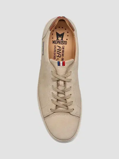 Mephisto Men's Thomas Leather Low-Top Sneakers - Sand | Thumbnail 5 Mephisto Men's Thomas Leather Low-Top Sneakers - Sand | Thumbnail 5