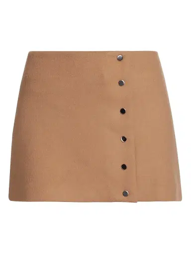 A.L.C. Women's May Wool-Blend Faux-Wrap Miniskirt - Camel | Thumbnail 1 A.L.C. Women's May Wool-Blend Faux-Wrap Miniskirt - Camel | Thumbnail 1