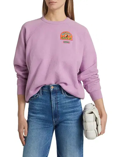 Mother Women's The Biggie Concert Crewneck Sweatshirt - Surfs | Thumbnail 3 Mother Women's The Biggie Concert Crewneck Sweatshirt - Surfs | Thumbnail 3