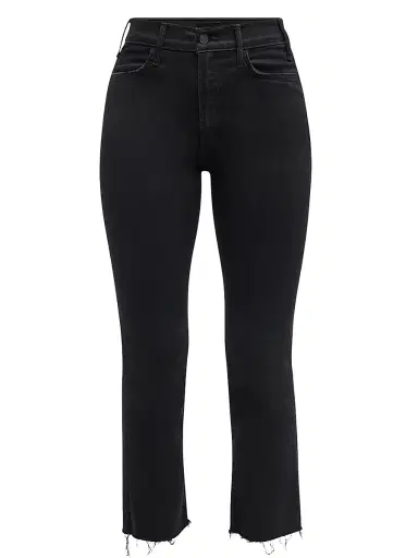 Mother Women's Petite Lil' Hustler Ankle Fray High-Rise Stretch Jeans | Thumbnail 1 Mother Women's Petite Lil' Hustler Ankle Fray High-Rise Stretch Jeans | Thumbnail 1