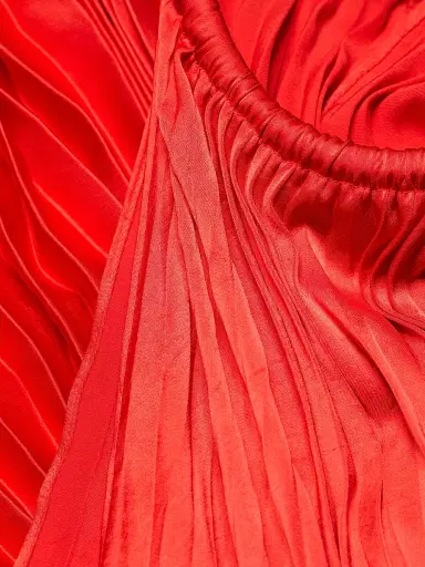 A.L.C. Women's Renzo II Asymmetric Pleated Midi-Dress - Red | Thumbnail 7 A.L.C. Women's Renzo II Asymmetric Pleated Midi-Dress - Red | Thumbnail 7