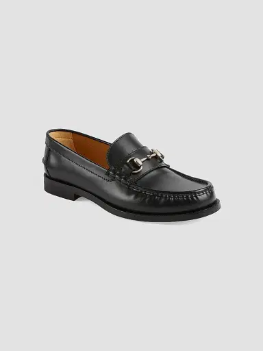 Gucci Men's Kaveh Leather Moccasins - Black | Thumbnail 2 Gucci Men's Kaveh Leather Moccasins - Black | Thumbnail 2