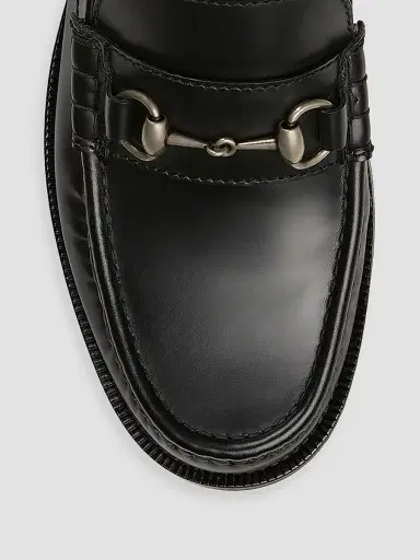 Gucci Men's Kaveh Leather Moccasins - Black | Thumbnail 5 Gucci Men's Kaveh Leather Moccasins - Black | Thumbnail 5