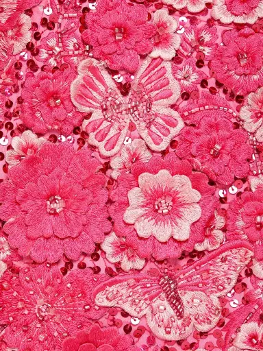 ALICE + OLIVIA Women's Lindsey Floral Appliqué Minidress - Candy Multi | Thumbnail 7 ALICE + OLIVIA Women's Lindsey Floral Appliqué Minidress - Candy Multi | Thumbnail 7