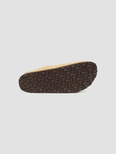 BIRKENSTOCK Women's Arizona Suede Slides - Latte Cream Sandals | Thumbnail 6 BIRKENSTOCK Women's Arizona Suede Slides - Latte Cream Sandals | Thumbnail 6