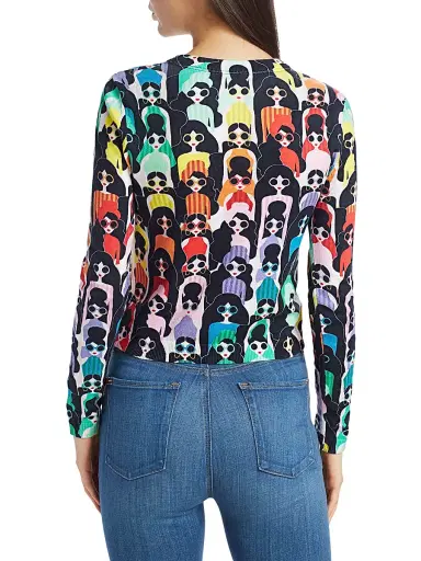 ALICE + OLIVIA Women's Ruthy Stace Face Cardigan | Thumbnail 5 ALICE + OLIVIA Women's Ruthy Stace Face Cardigan | Thumbnail 5
