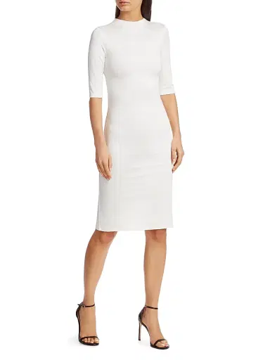 ALICE + OLIVIA Women's Delora Knit Bodycon Dress - Black | Thumbnail 2 ALICE + OLIVIA Women's Delora Knit Bodycon Dress - Black | Thumbnail 2