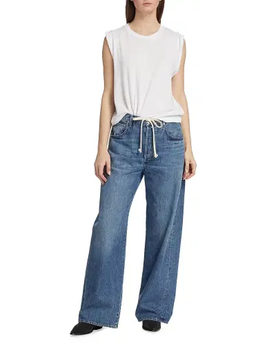 Citizens of Humanity Women's Brynn Drawstring Wide-Leg Jeans - Atlantis | Thumbnail 2 Citizens of Humanity Women's Brynn Drawstring Wide-Leg Jeans - Atlantis | Thumbnail 2