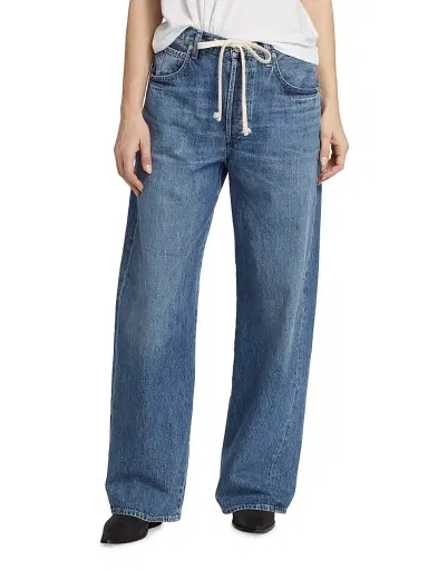 Citizens of Humanity Women's Brynn Drawstring Wide-Leg Jeans - Atlantis | Thumbnail 3 Citizens of Humanity Women's Brynn Drawstring Wide-Leg Jeans - Atlantis | Thumbnail 3
