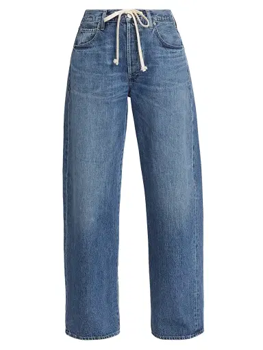 Citizens of Humanity Women's Brynn Drawstring Wide-Leg Jeans - Atlantis | Thumbnail 1 Citizens of Humanity Women's Brynn Drawstring Wide-Leg Jeans - Atlantis | Thumbnail 1