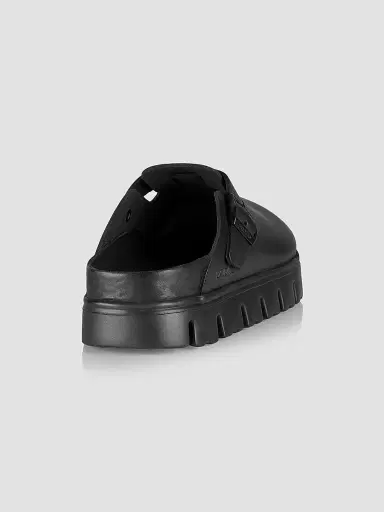 Birkenstock Women's Boston Leather Chunky Exquisite Clogs - Black | Thumbnail 3 Birkenstock Women's Boston Leather Chunky Exquisite Clogs - Black | Thumbnail 3