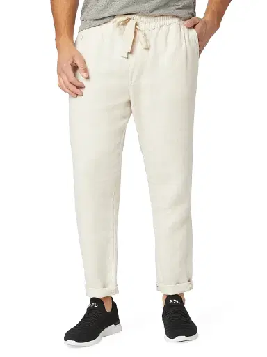 Joe's Jeans Men's Drawstring Linen Pants - White Sands | Thumbnail 3 Joe's Jeans Men's Drawstring Linen Pants - White Sands | Thumbnail 3