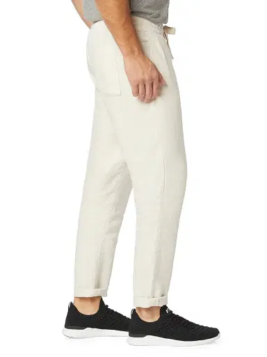 Joe's Jeans Men's Drawstring Linen Pants - White Sands | Thumbnail 4 Joe's Jeans Men's Drawstring Linen Pants - White Sands | Thumbnail 4