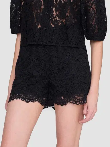 Anine Bing Women's Kam Lace Shorts - Black - Size XS | Thumbnail 4 Anine Bing Women's Kam Lace Shorts - Black - Size XS | Thumbnail 4