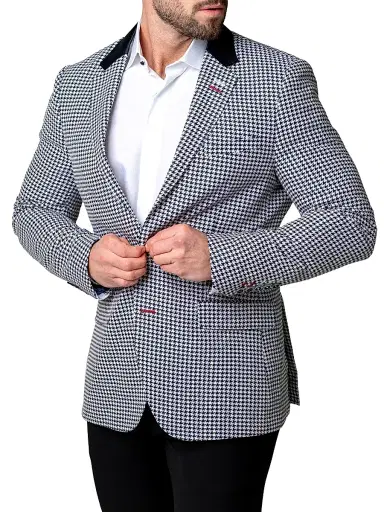 Maceoo Men's Blazer Socrate Evo Glitz | Thumbnail 2 Maceoo Men's Blazer Socrate Evo Glitz | Thumbnail 2