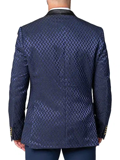 Maceoo Men's Blazer Tesla - Blue | Thumbnail 7 Maceoo Men's Blazer Tesla - Blue | Thumbnail 7