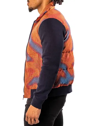 Maceoo Men's Bomber Jacket - Orange | Thumbnail 3 Maceoo Men's Bomber Jacket - Orange | Thumbnail 3