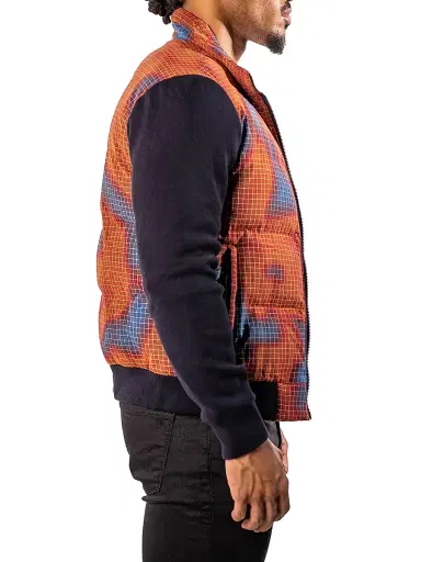 Maceoo Men's Bomber Jacket - Orange | Thumbnail 4 Maceoo Men's Bomber Jacket - Orange | Thumbnail 4