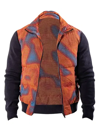 Maceoo Men's Bomber Jacket - Orange | Thumbnail 1 Maceoo Men's Bomber Jacket - Orange | Thumbnail 1