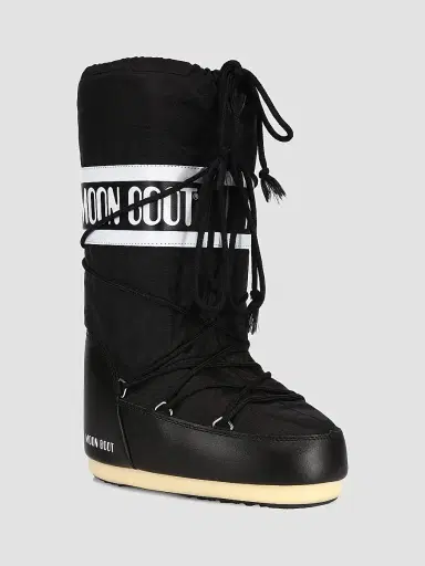 Moon Boot Men's Unisex Icon Nylon Snow Boots - Black - Size 9 | Thumbnail 2 Moon Boot Men's Unisex Icon Nylon Snow Boots - Black - Size 9 | Thumbnail 2