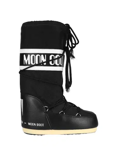 Moon Boot Men's Unisex Icon Nylon Snow Boots - Black - Size 9 | Thumbnail 1 Moon Boot Men's Unisex Icon Nylon Snow Boots - Black - Size 9 | Thumbnail 1